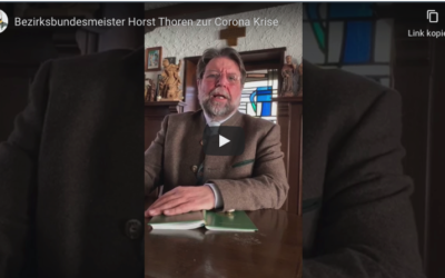 Bezirksbundesmeister Horst Thoren zur Corona Krise