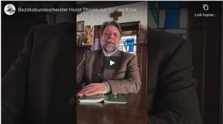 Bezirksbundesmeister Horst Thoren zur Corona Krise