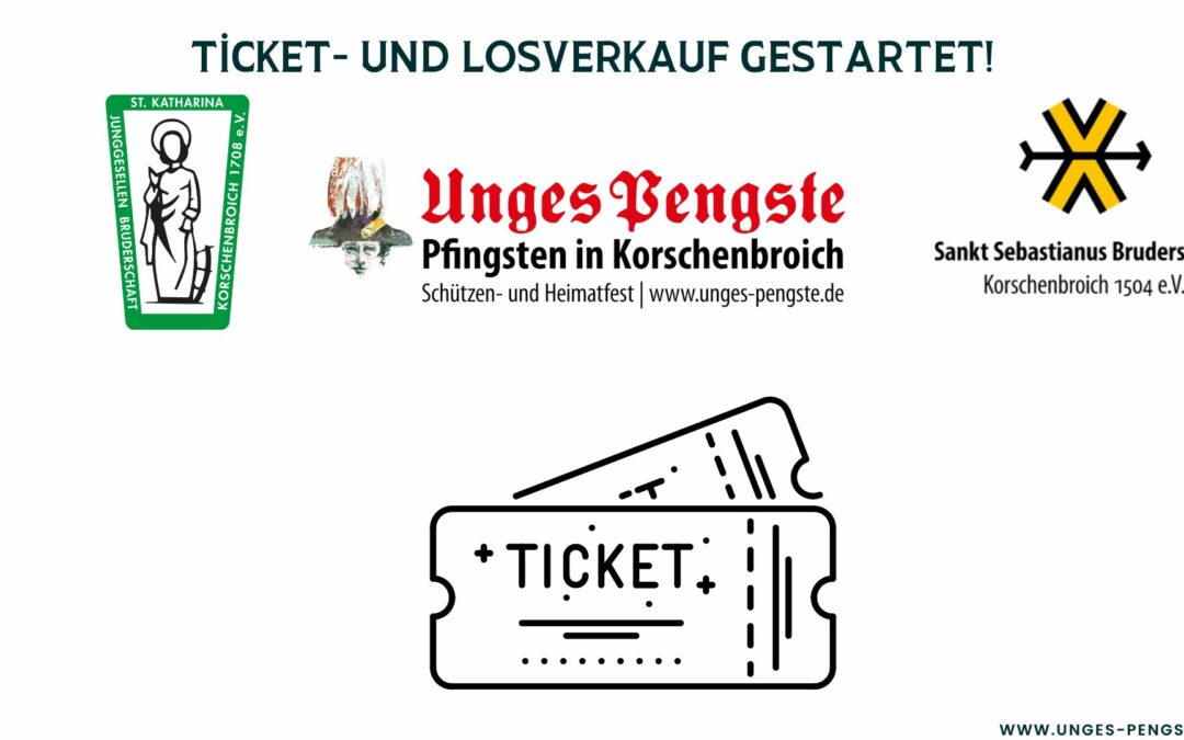 Ticket und Losverkauf sind gestartet