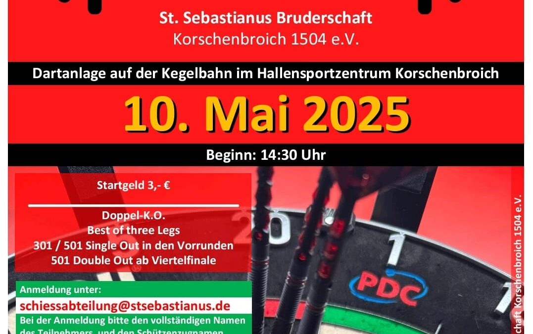 Das 3. Steel-Dart-Turnier steht vor der Tür! 🎉